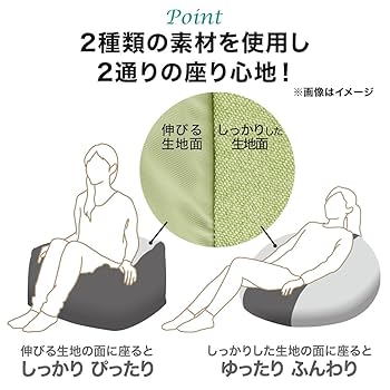 【２個セット】ニトリ　ビーズソファ大　ダークグリーン（カバー付き） 2個セット】ニトリ ビーズソファ大 ダークグリーン（カバー付き）